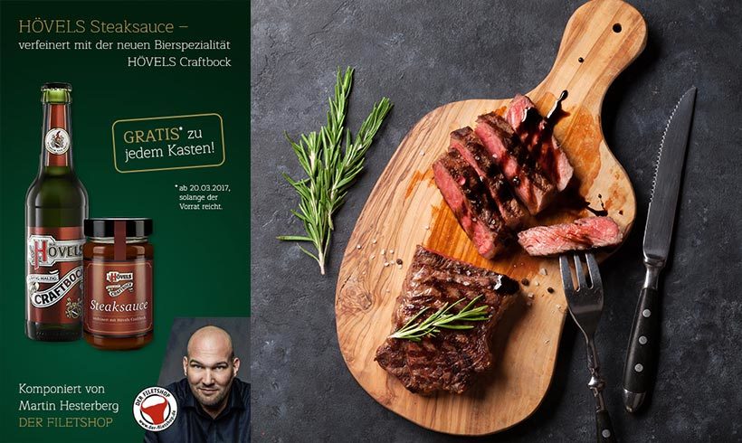 Unsere klassische Steaksauce mit Hövel’s Craftbock! - DER FILETSHOP